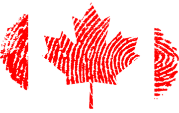 Canada Flag Fingerprint