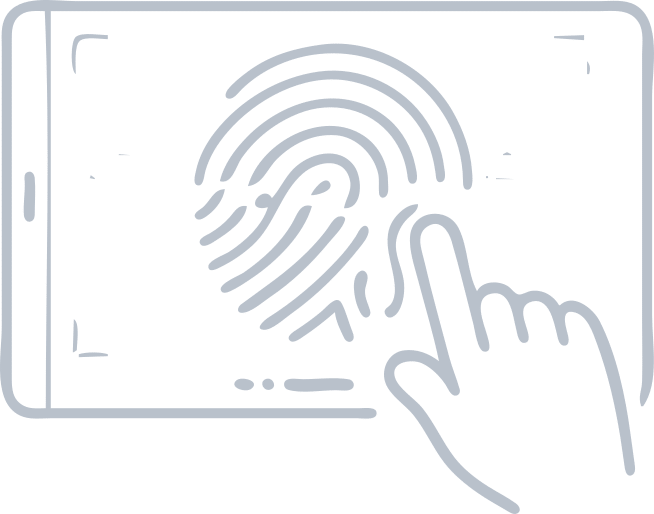 card scan fingerprint icon rsn